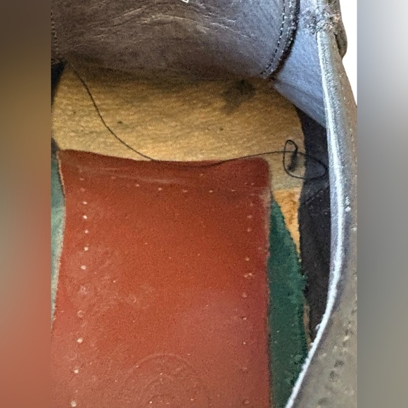 HS Trask Brown Authentic Bison Leather Oxford Dress Shoes 11 - Picture 7 of 14